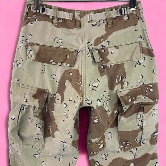 Vintage Desert Camouflage Trousers | Extra Small ExShort | 50% Cotton 50% Nylon - Picture 11 of 14